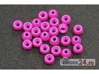 Вольфрамовые шарики D 4,6 мм., цвет матовый розовый, уп. 25 шт.